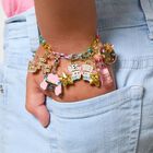 Girls Pink & Gold Lip Gloss Charm, 1, hi-res