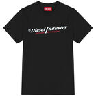 تيشيرت أولاد بالشعار باللون الأسود, 3, hi-res