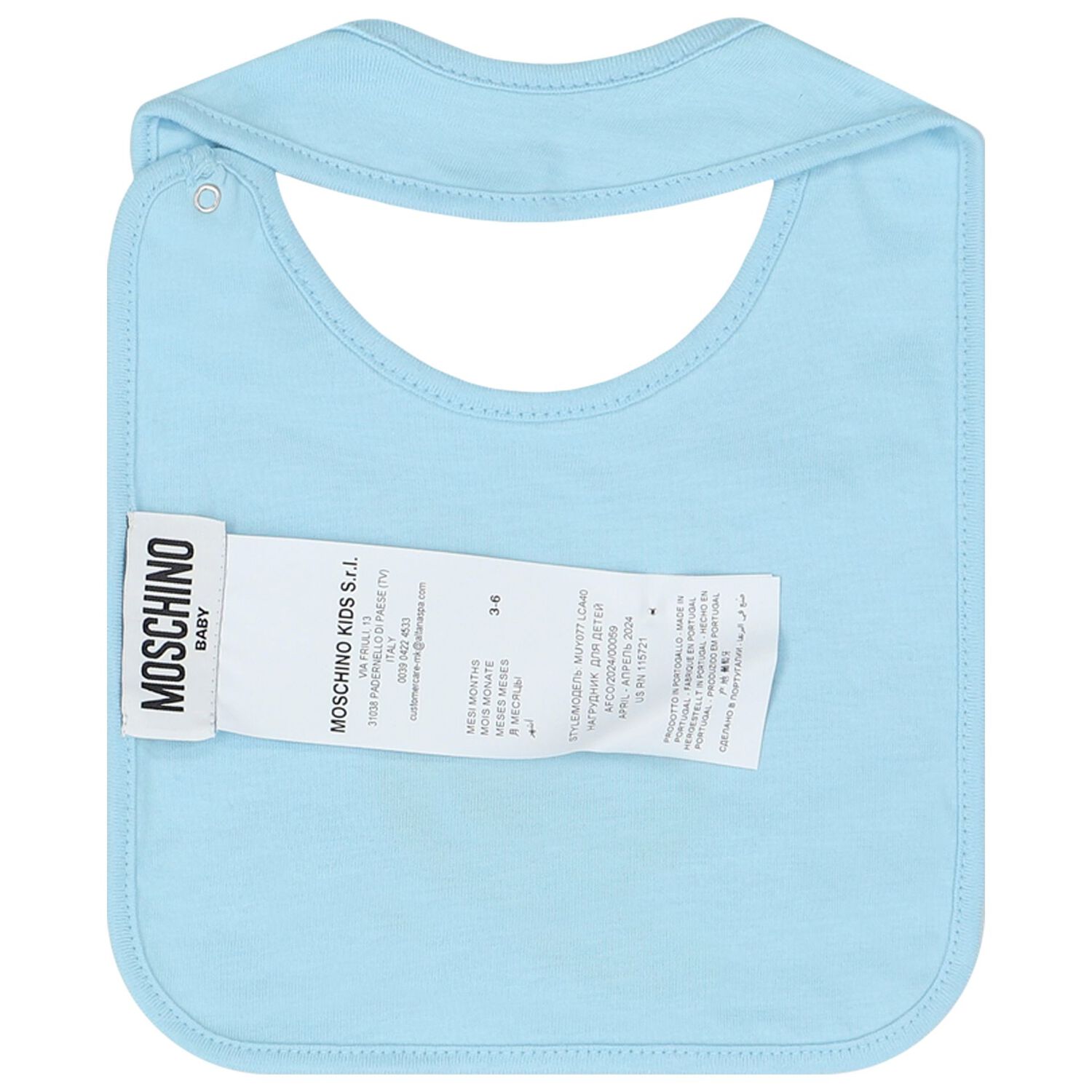 طقم بنات هدايا أفرول بشعار تيدي باللون الأزرق, 3, hi-res