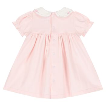 Baby Girls Pink & White Floral Dress