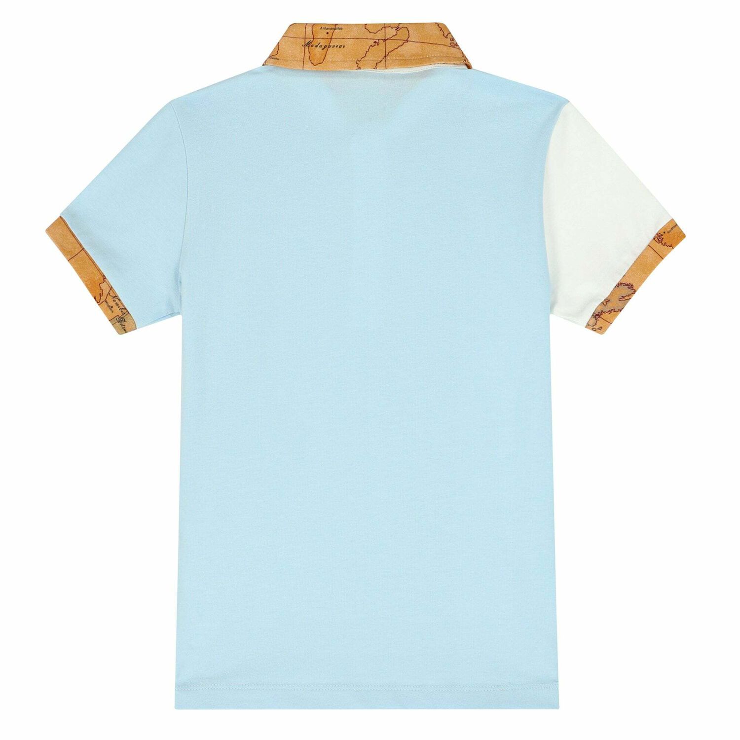 تيشيرت بولو بالشعار باللون الازرق والابيض للاولاد, 2, hi-res image number null