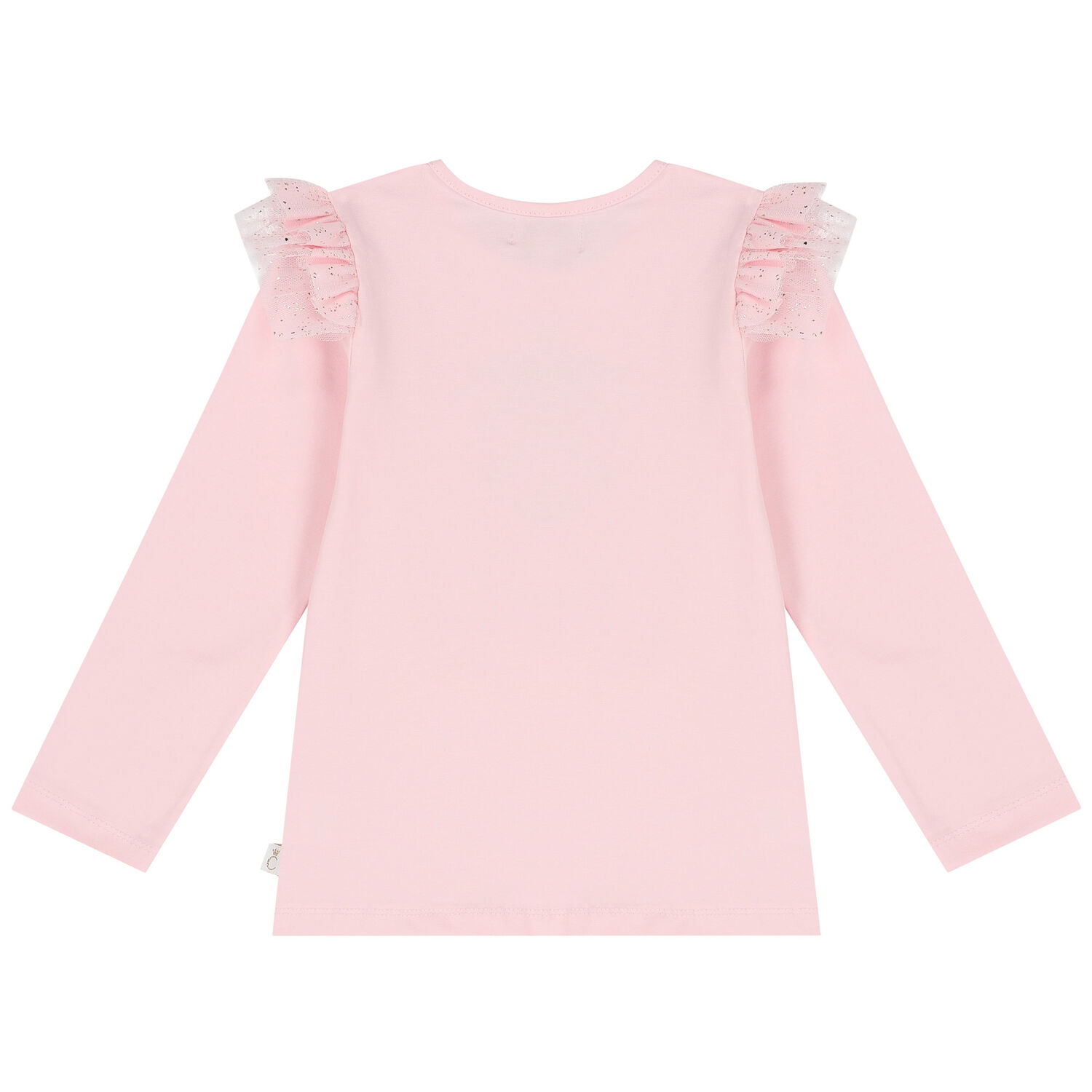 طقم بنات تنورة تول باللون الزهري, 1, hi-res