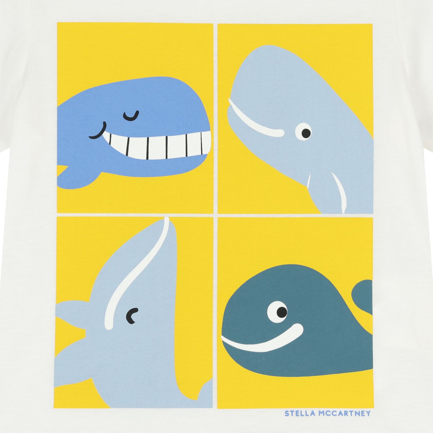 Younger Boys White Whale T-Shirt, 1, hi-res