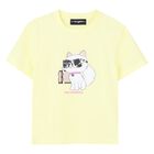 Girls Yellow Choupette T-Shirt, 1, hi-res