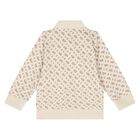 Younger Boys Beige Logo Tracksuit, 1, hi-res