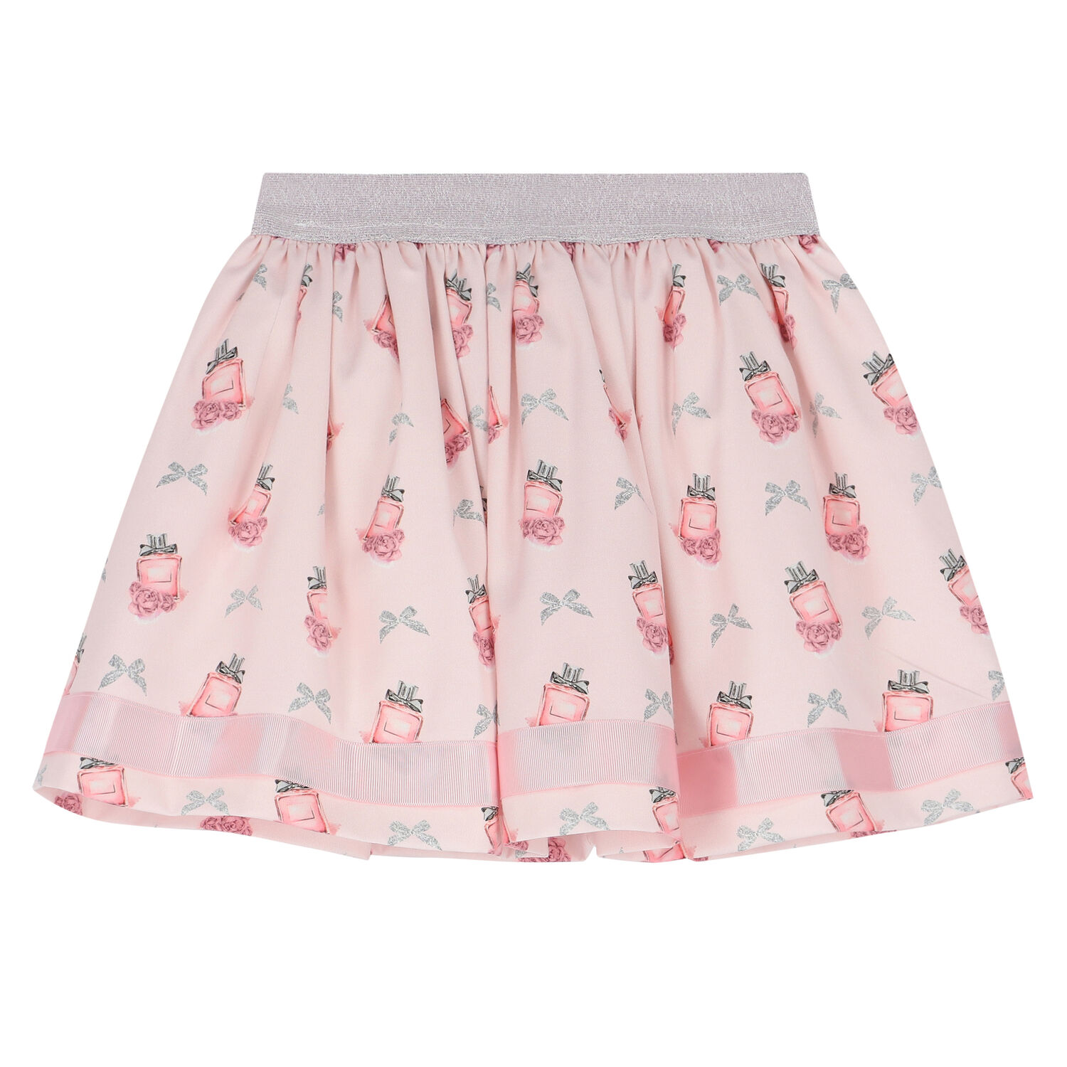 Girls Pink Perfume Bottle Skirt Set, 1, hi-res