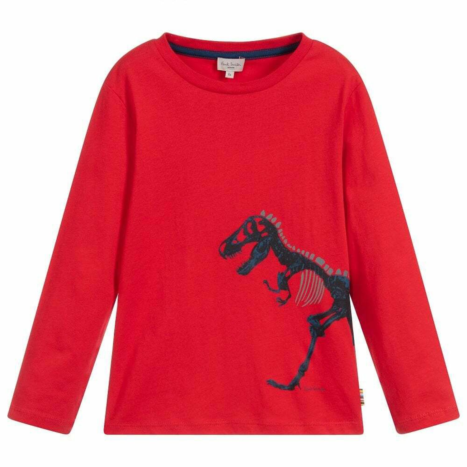 Paul Smith Junior Boys Red Long Sleeve Top