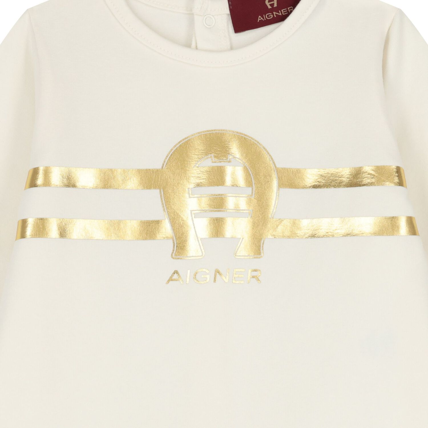 Ivory & Gold Logo Babygrow Gift Set, 1, hi-res