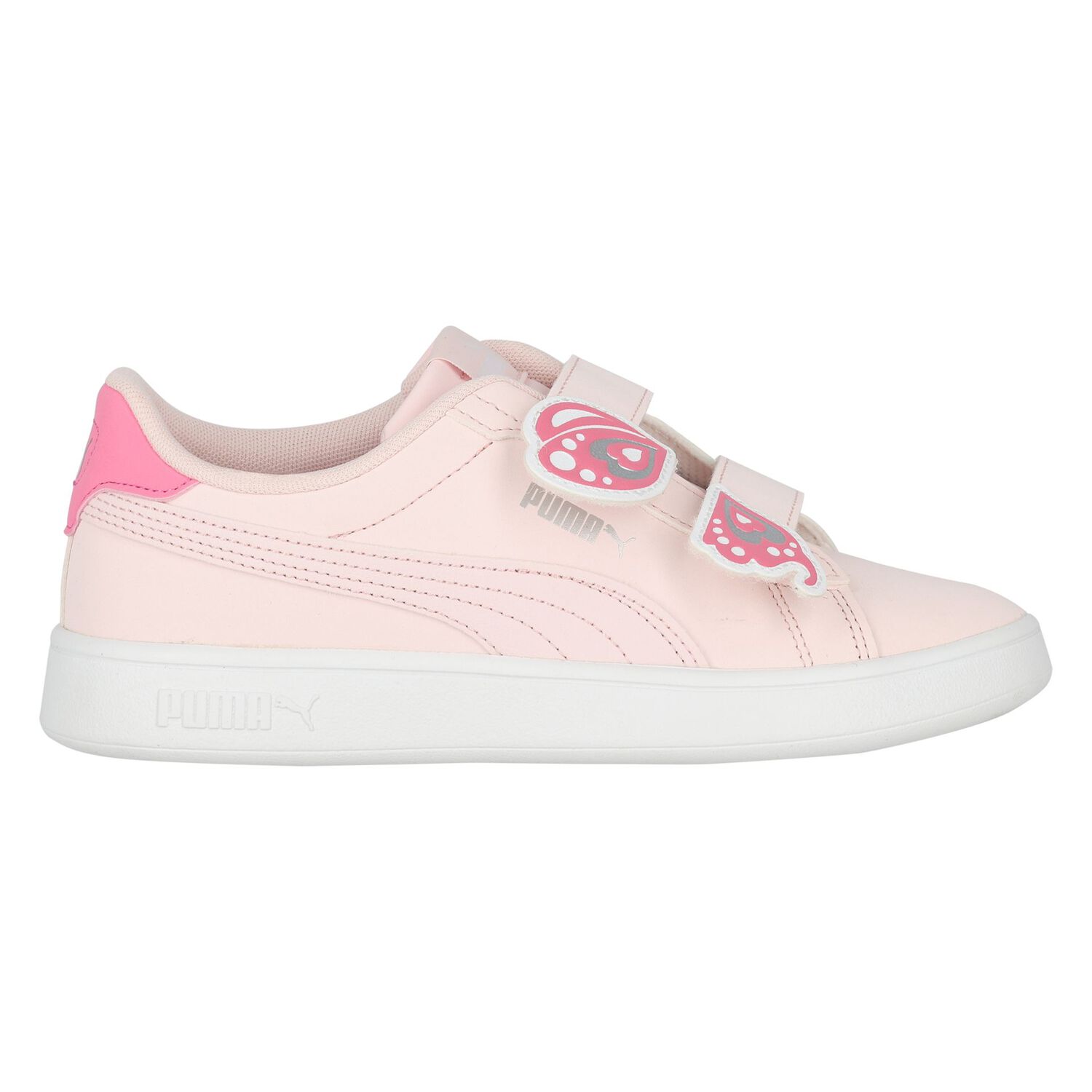Girls Pink Logo Trainers, 1, hi-res