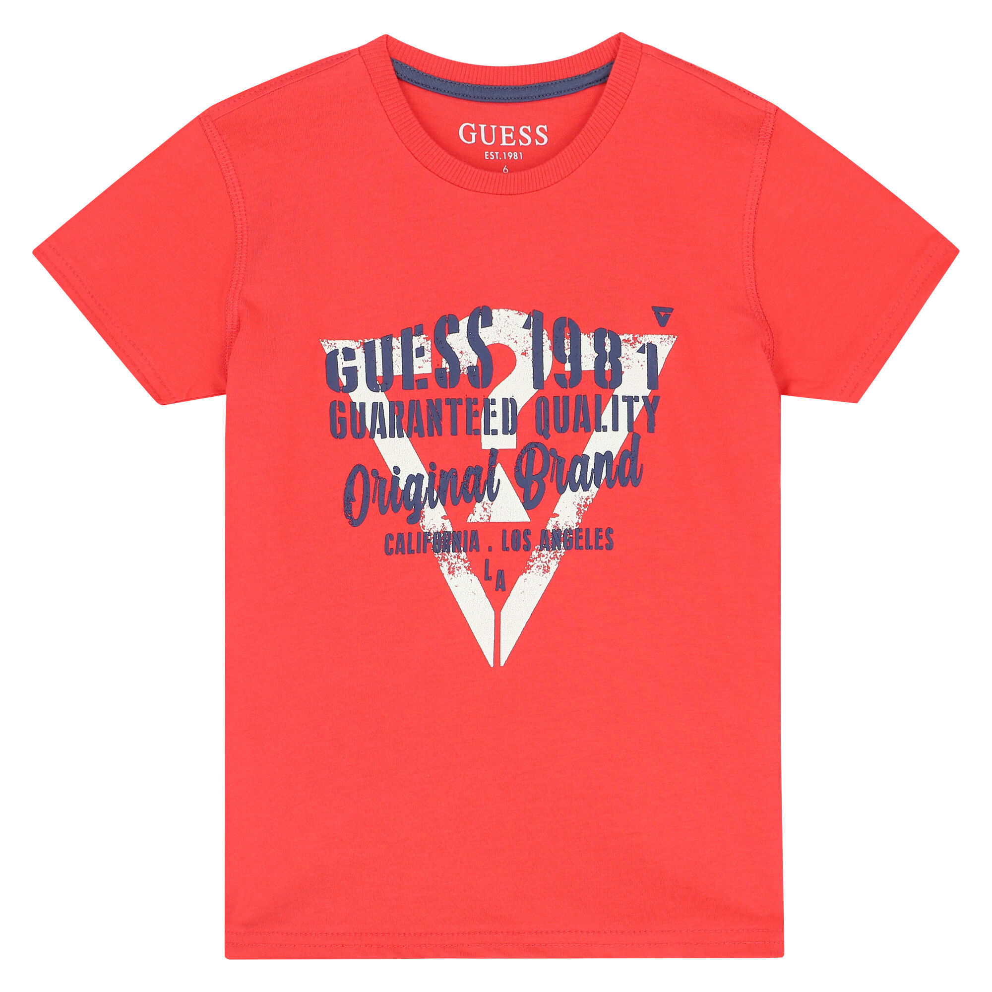 T shirt guess rouge discount
