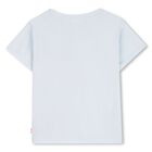 تيشيرت باللون أزرق للبنات, 1, hi-res