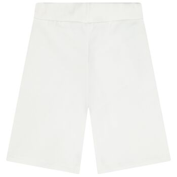 Boys White Logo Shorts