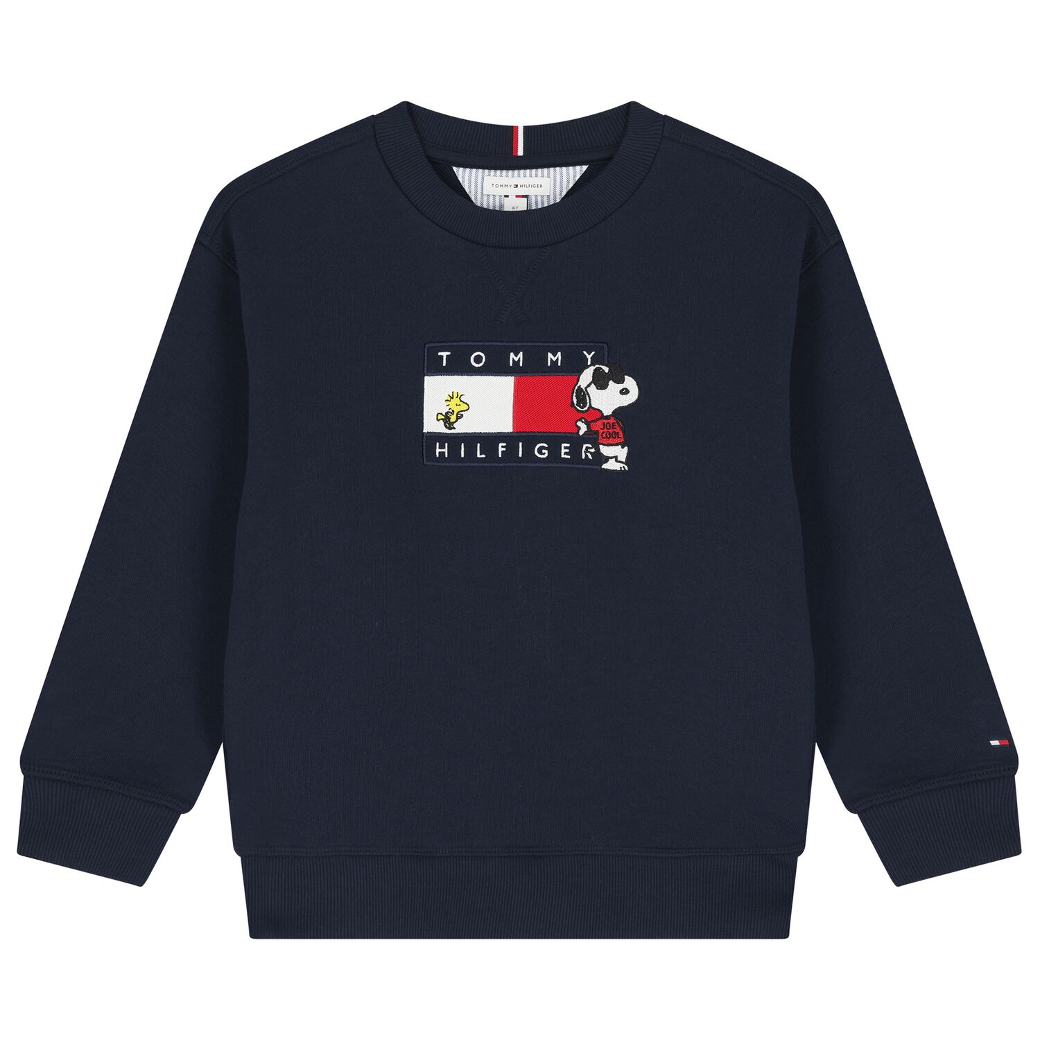 Boys Navy Blue Snoopy Logo Sweatshirt, 1, hi-res