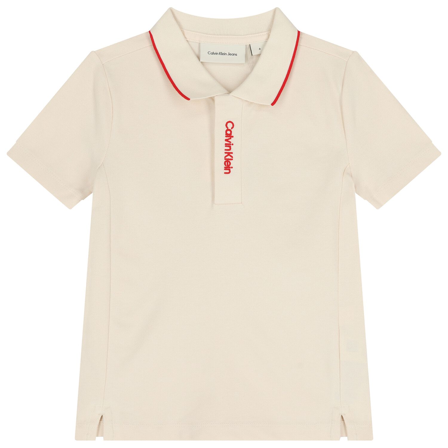 Boys Ivory Logo Polo Shirt, 3, hi-res