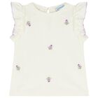 Younger Girls Ivory & Lilac Skirt Set, 2, hi-res