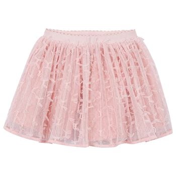Girls Pink Tulle Skirt