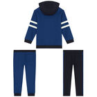 Boys Blue & Navy 3-Piece Tracksuit, 1, hi-res
