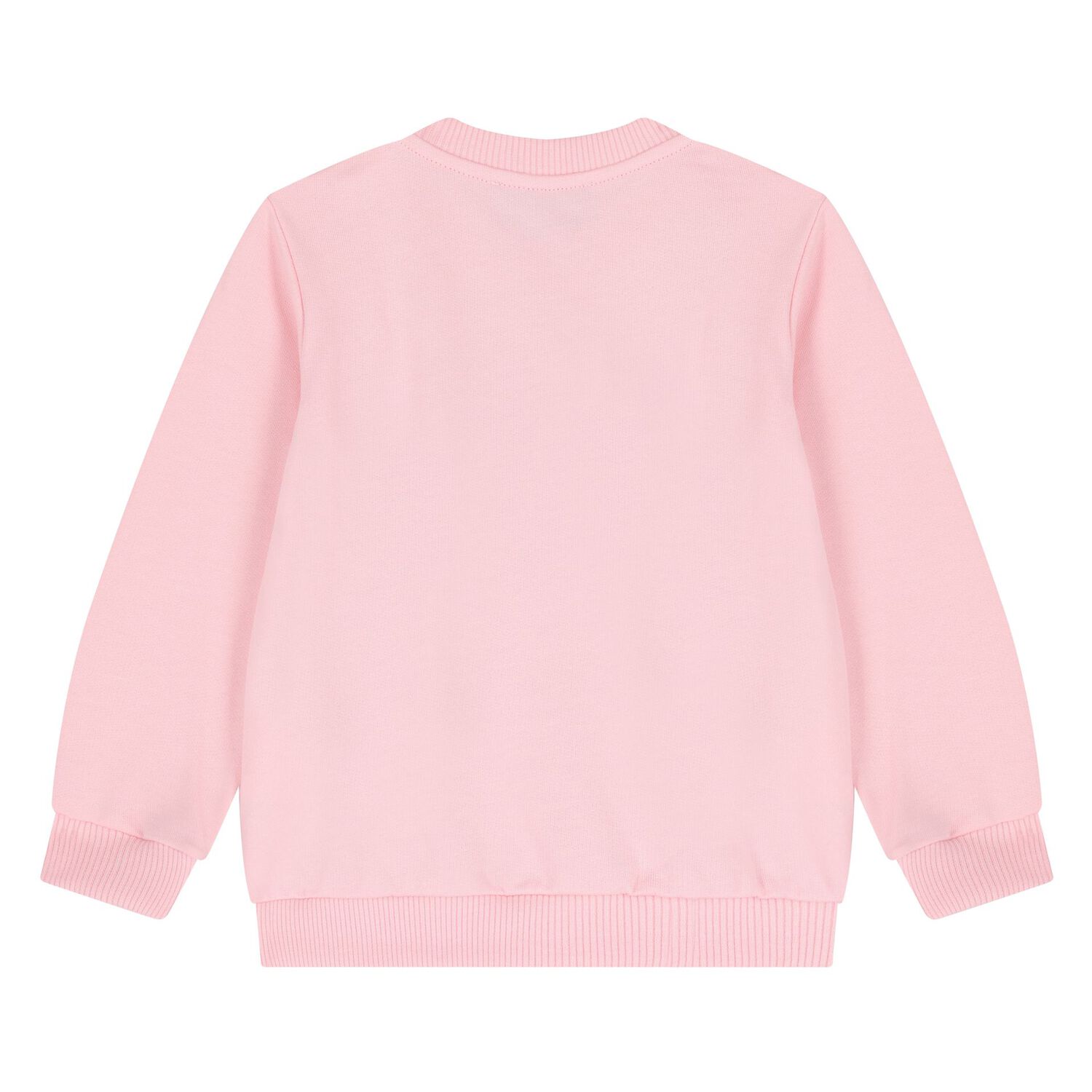 Younger Girls Pink Teddy Bear Logo Sweatshirt, 5, hi-res