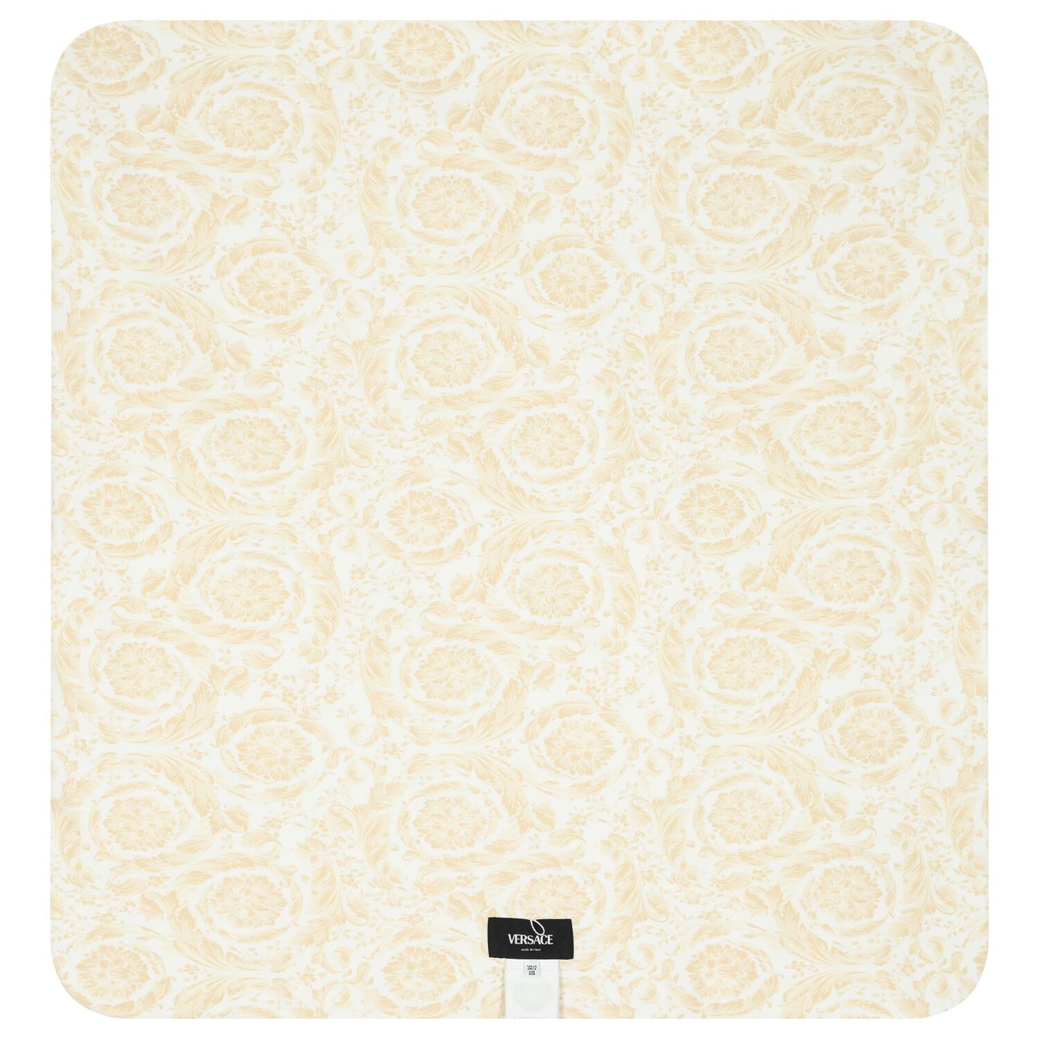 بطانية بالشعار بطبعة ميدوسا باللون العاجي والبيج, 3, hi-res