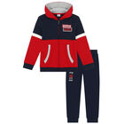 Boys Navy & Red Tracksuit, 1, hi-res