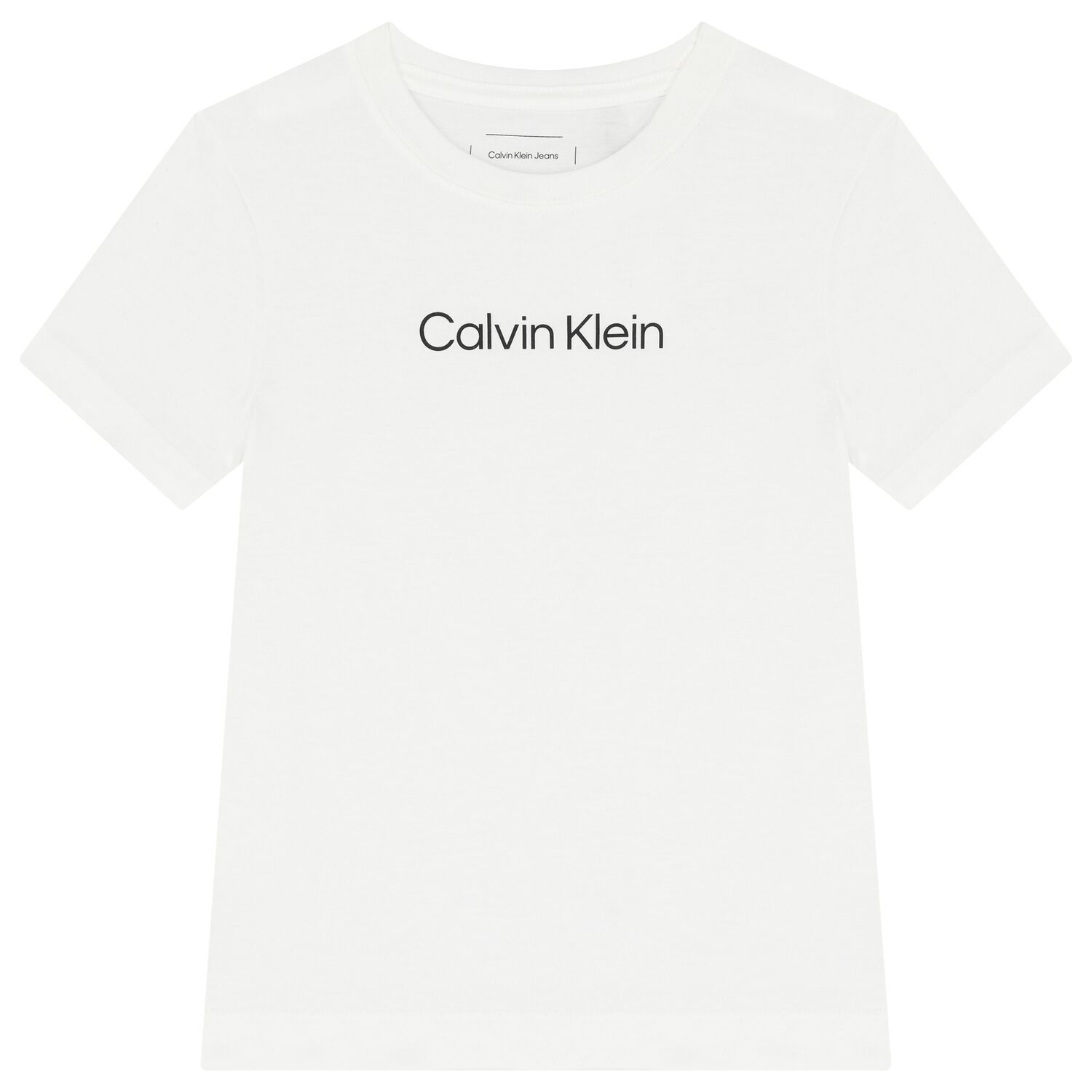 تيشيرت أولاد بالشعار باللون الأبيض, 4, hi-res image number null