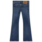 Girls Blue Denim Logo Jeans, 1, hi-res