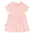 Baby Girls Pink Flower Dress Set, 1, hi-res