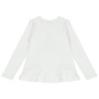 طقم ليغينز بنات باللون الابيض والاحمر, 1, hi-res