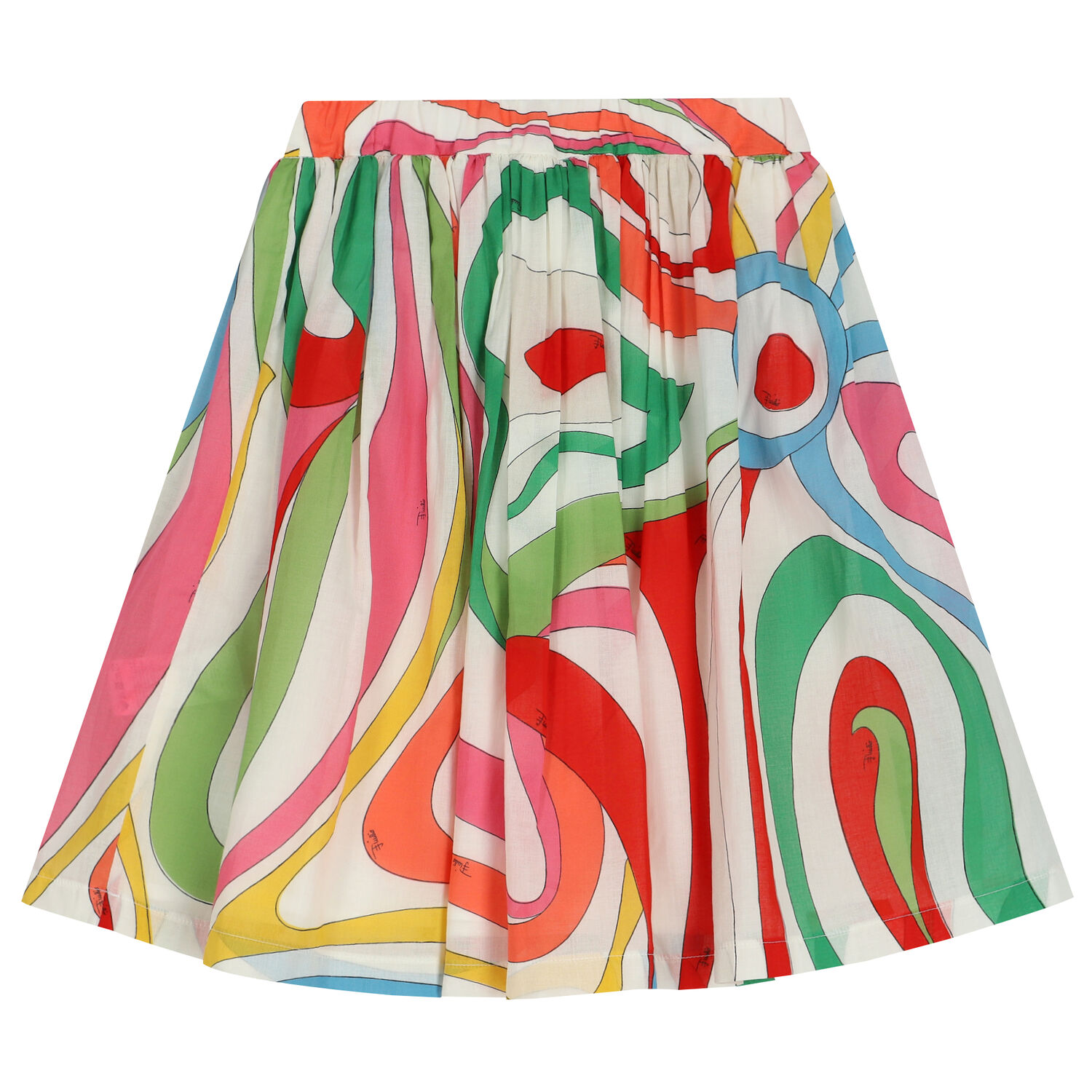 Girls Ivory Marmo Skirt, 1, hi-res