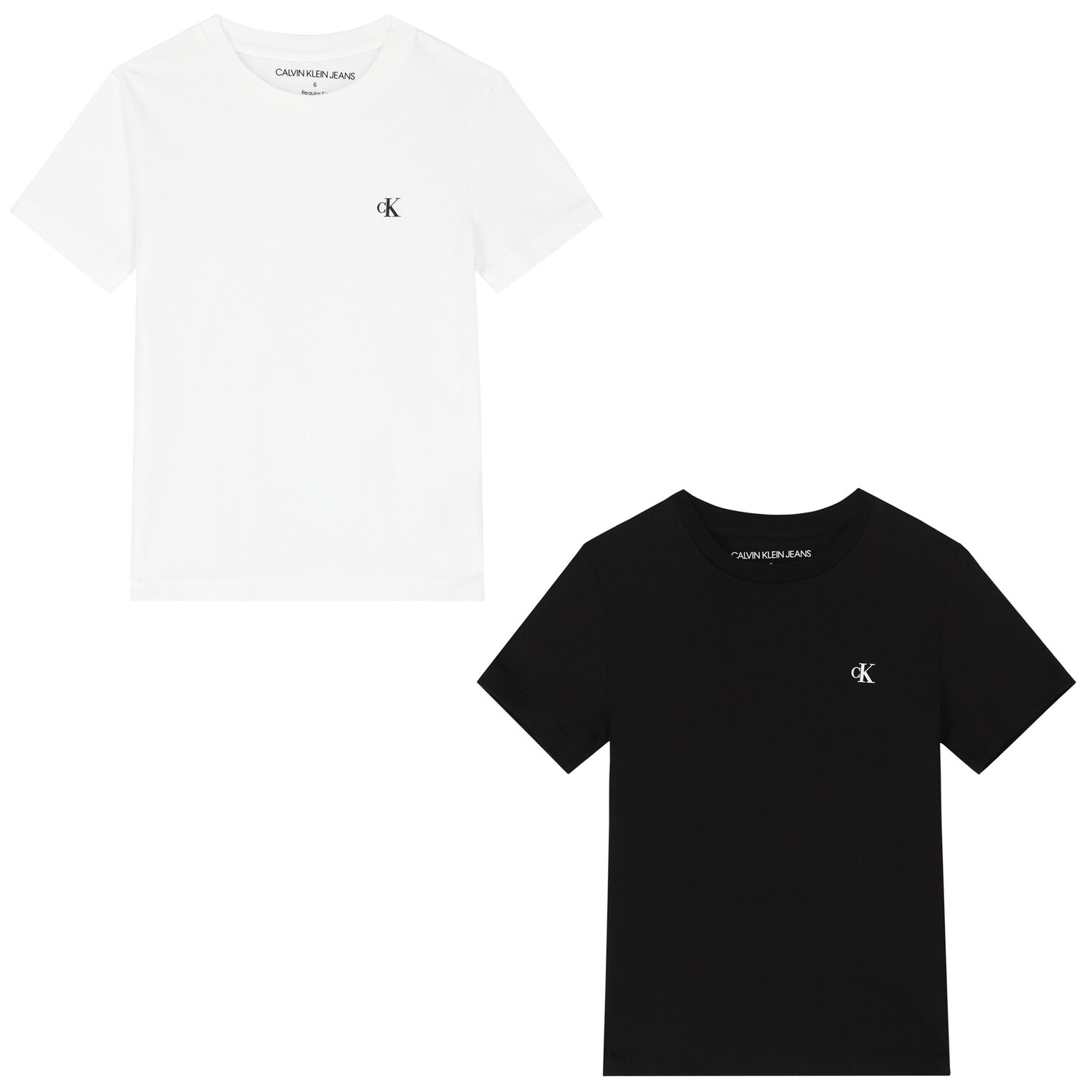 Boys White & Black Logo T-Shirts ( 2-Pack ), 1, hi-res image number null