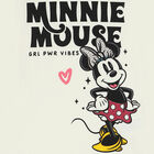  توب بنات بأكمام بطبعة ميني موس باللون العاجي , 1, hi-res