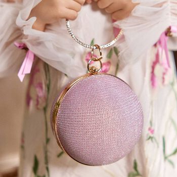 Girls Pink & Gold Ball Bag