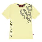 Younger Boys Yellow Logo T-Shirt, 2, hi-res