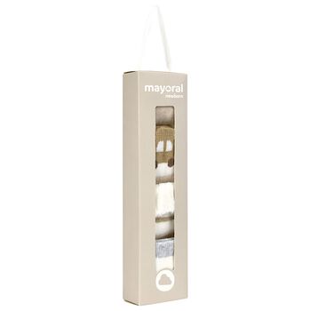 Baby Girls Ivory & Beige Socks (4 Pack)