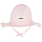 Baby Girls Pink & White Logo Reversible Logo Hat, 1, hi-res