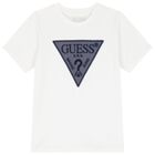 Boys White Logo T-Shirt, 1, hi-res