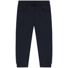 Younger Boys White, Grey & Navy Blue 3 Piece Tracksuit, 1, hi-res