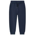 Boys Navy Blue Joggers, 2, hi-res