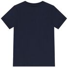 Boys Navy Blue Logo T-Shirt, 2, hi-res