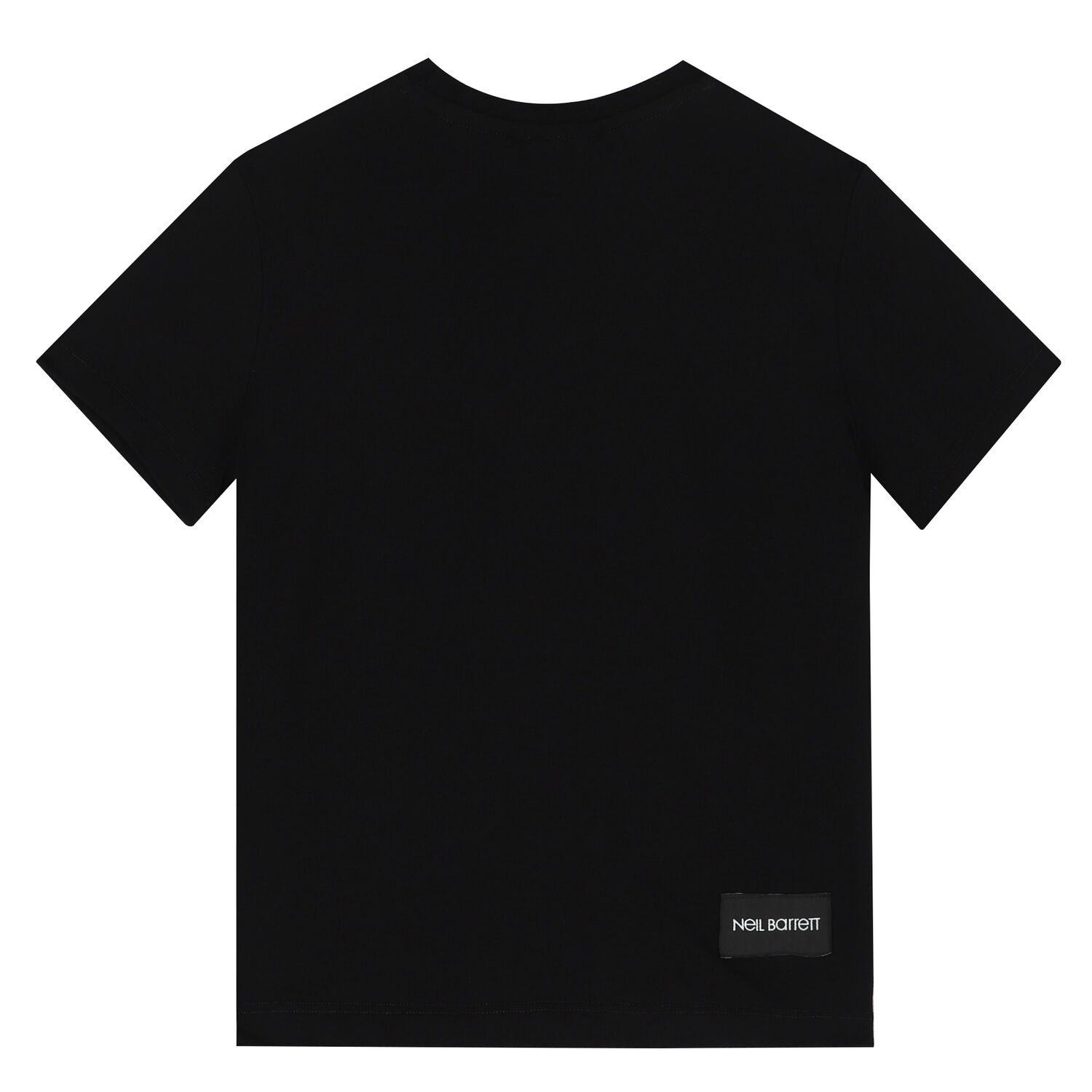 Boys Black Thunderbolt Logo T-Shirt, 1, hi-res