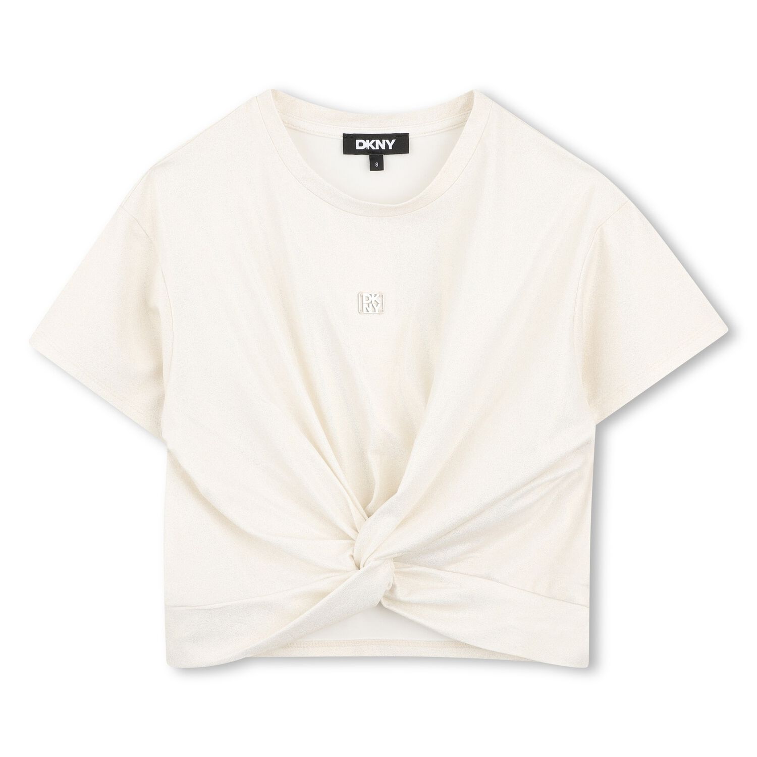 Girls Ivory & Shimmery Gold Top, 1, hi-res