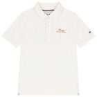 Boys Ivory Logo Polo Shirt, 2, hi-res