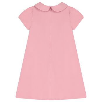 Girls Pink Bow Dress