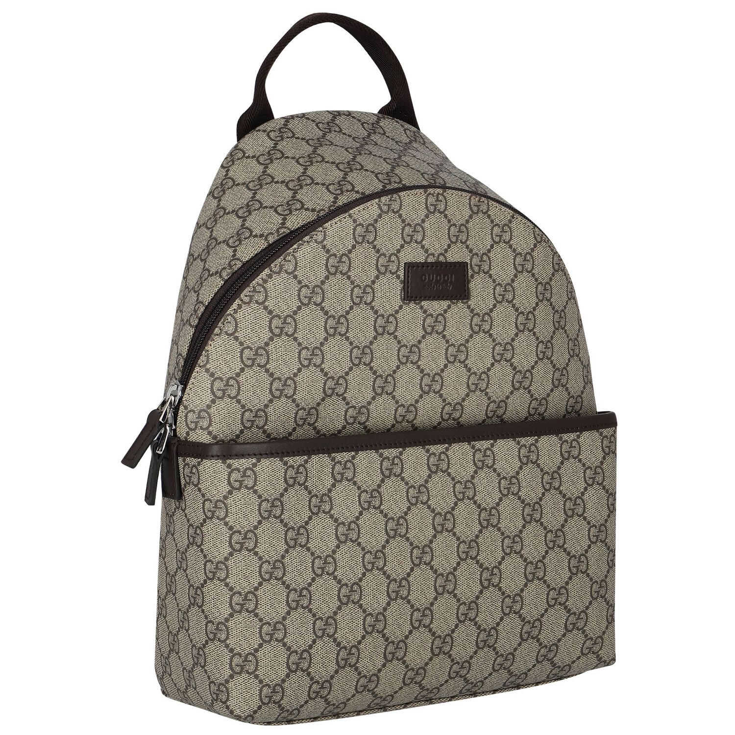 Brown GG Supreme Backpack, 1, hi-res