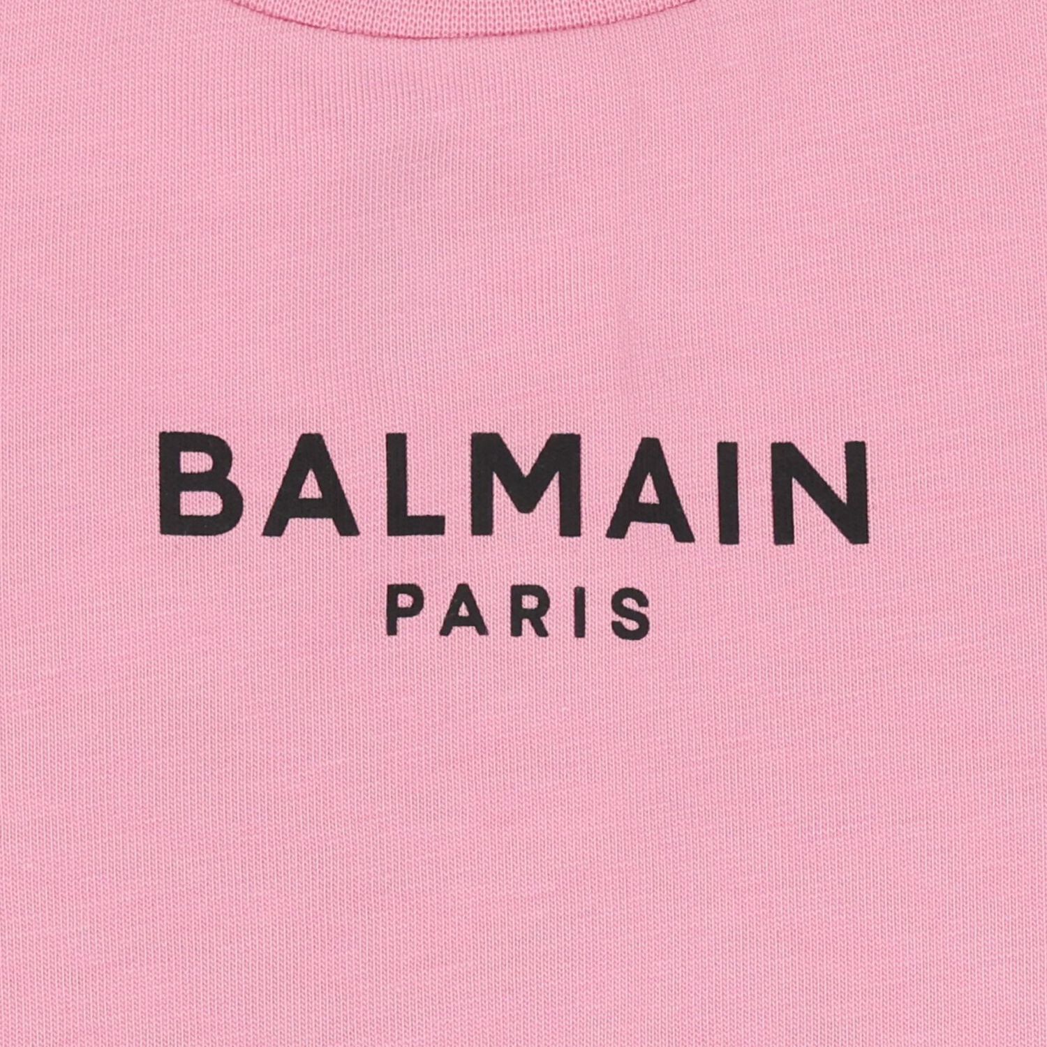 طقم فستان بالشعار باللون الوردي للبنات , 1, hi-res