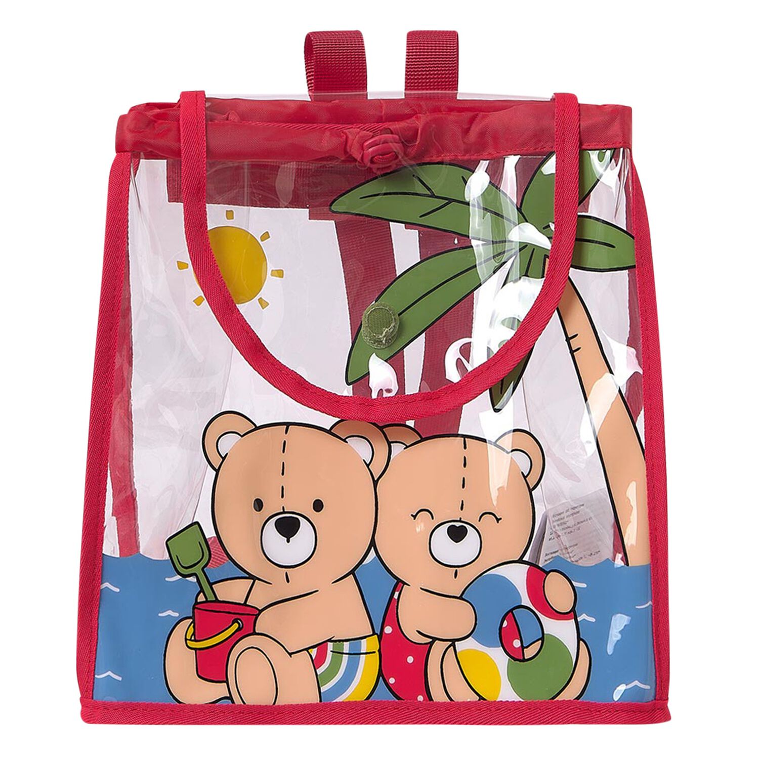 Red Teddy Bear Backpack, 1, hi-res image number null