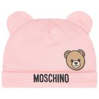 Baby Girls Pink Teddy Bear Logo Babygrow Gift Set, 3, hi-res