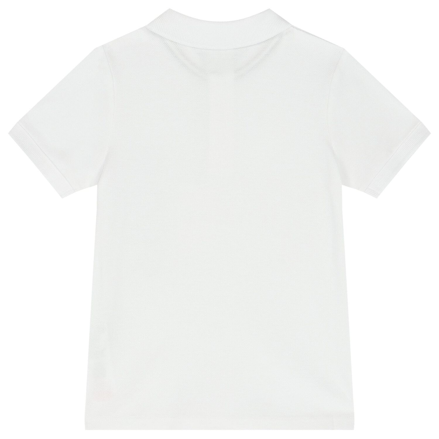 Younger Boys White Logo Polo Shirt, 1, hi-res image number null