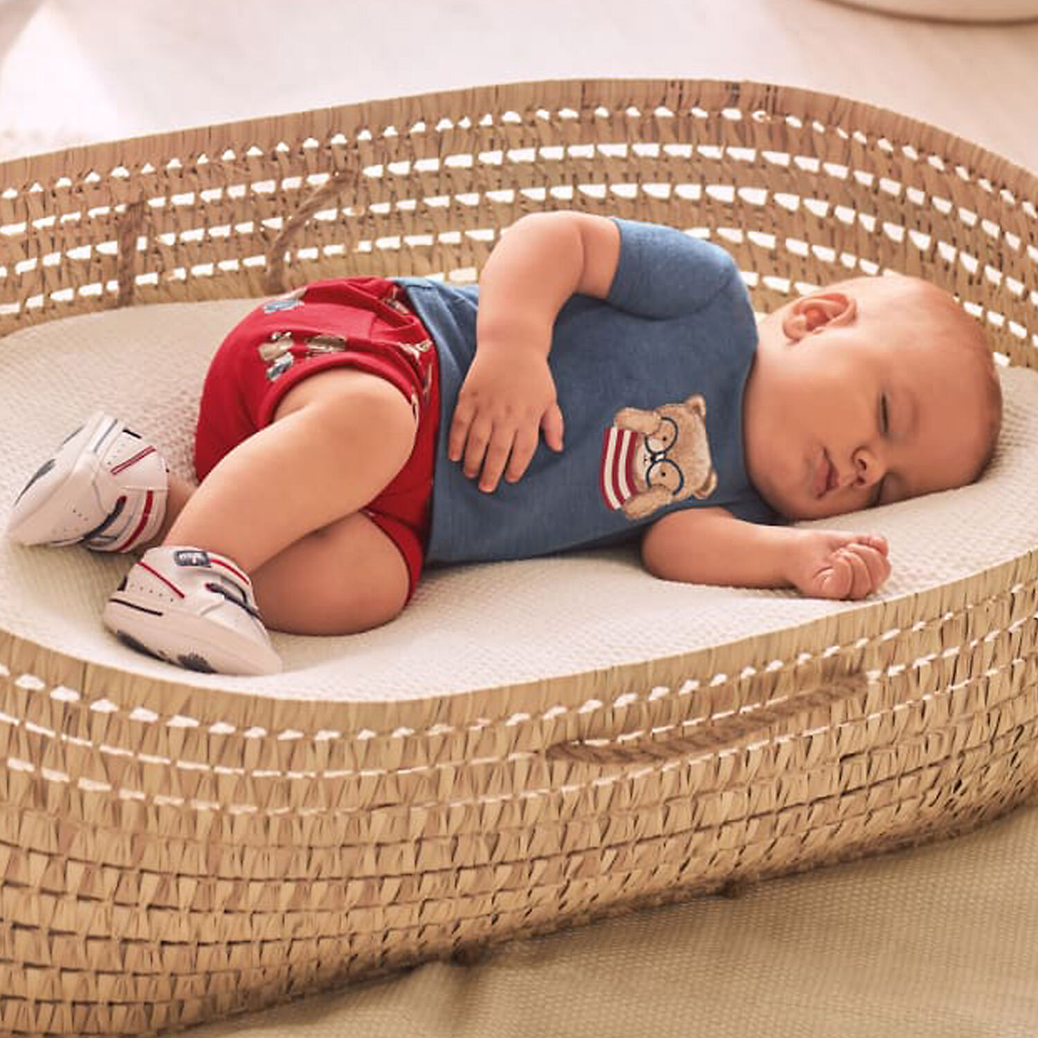 طقم شورت باللون الأحمر والأزرق للأولاد, 2, hi-res