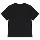 Boys Black EKD Logo T-Shirt, 1, hi-res